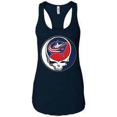 Columbus Blue Grateful Dead Steal Your Face Hockey Nhl Shirts Women Tank Top Women Tank Top - parenttees