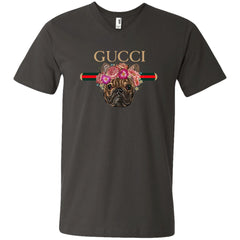 Gucci New Style Bull Dogs T-shirt Men V-Neck T-Shirt Men V-Neck T-Shirt - parenttees