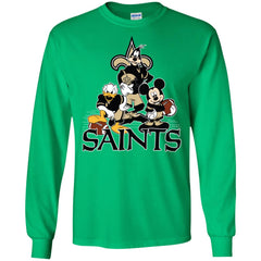 Mickey Mouse New Orleans Saints American Football Nfl Sports Shirt Men Long Sleeve Shirt Men Long Sleeve Shirt - parenttees