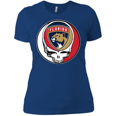 Florida Panthers Grateful Dead Steal Your Face Hockey Nhl Shirts Women Cotton T-Shirt Women Cotton T-Shirt - parenttees