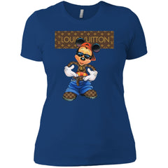 Louis Vuitton Mickey Mouse Cartoon T-shirt Women Cotton T-Shirt Women Cotton T-Shirt - parenttees