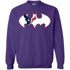 We Are The Houston Texans Batman Nfl Mashup Crewneck Pullover Sweatshirt Crewneck Pullover Sweatshirt - parenttees