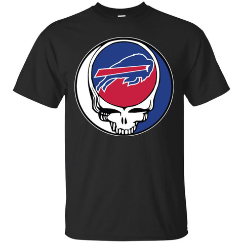 Buffalo Bills Grateful Dead Steal Your Face Football Nfl Shirts Men Cotton T-Shirt Black / S Men Cotton T-Shirt - parenttees