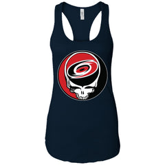 Carolina Hurricanes Grateful Dead Steal Your Face Hockey Nhl Shirts Women Tank Top Women Tank Top - parenttees