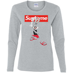 Supreme Rabbit Cute Stylelist T-shirt Women Long Sleeve Shirt