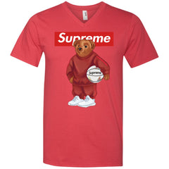Supreme Bear Sport T-shirt Men V-Neck T-Shirt Men V-Neck T-Shirt - parenttees