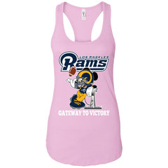 Los Angeles Rams Gateway To Victory Super Bowl 2019 Mickey Mouse Football Nfl Women Tank Top Women Tank Top - parenttees