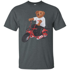 Supreme Bear Moto T-shirt Men Cotton T-Shirt Men Cotton T-Shirt - parenttees