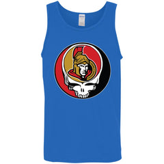 Ottawa Senators Grateful Dead Steal Your Face Hockey Nhl Shirts Men Cotton Tank Men Cotton Tank - parenttees