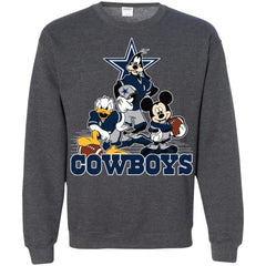 Mickey Mouse Dallas Cowboys American Football Nfl Sports Shirt Crewneck Pullover Sweatshirt Crewneck Pullover Sweatshirt - parenttees