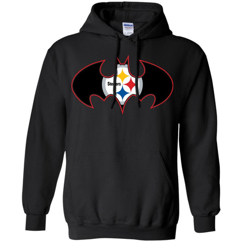 We Are The Pittsburgh Steelers Batman Nfl Mashup Pullover Hoodie Sweatshirt Black / S Pullover Hoodie Sweatshirt - parenttees