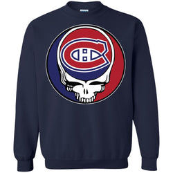 Montreal Canadiens Grateful Dead Steal Your Face Hockey Nhl Shirts Crewneck Pullover Sweatshirt