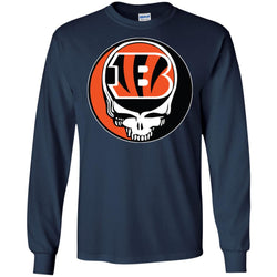 Cincinnati Bengals Grateful Dead Steal Your Face Football Nfl Shirts Men Long Sleeve Shirt