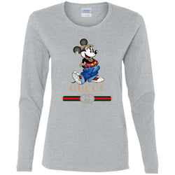 Gucci T-shirt Mouse Mickey Cartoon T-shirt Women Long Sleeve Shirt