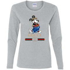 Gucci T-shirt Mouse Mickey Cartoon T-shirt Women Long Sleeve Shirt Women Long Sleeve Shirt - parenttees