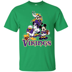 Mickey Mouse Minnesota Vikings American Football Nfl Sports Shirt Men Cotton T-Shirt Men Cotton T-Shirt - parenttees