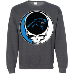 Carolina Panthers Grateful Dead Steal Your Face Football Nfl Shirts Crewneck Pullover Sweatshirt Crewneck Pullover Sweatshirt - parenttees