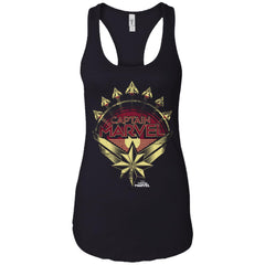 Captain Marvel Yellow Red Plane Flight Logo Women Tank Top Women Tank Top - parenttees