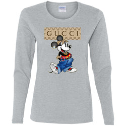 Gucci Mickey Mouse Trending T-shirt Women Long Sleeve Shirt