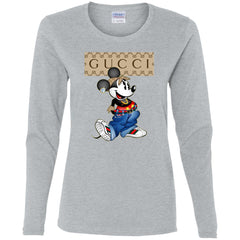 Gucci Mickey Mouse Trending T-shirt Women Long Sleeve Shirt Women Long Sleeve Shirt - parenttees