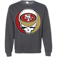 San Francisco 49ers Grateful Dead Steal Your Face Football Nfl Shirts Crewneck Pullover Sweatshirt Crewneck Pullover Sweatshirt - parenttees