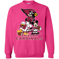 Mickey Mouse Arizona Cardinals American Football Nfl Sports Shirt Crewneck Pullover Sweatshirt Crewneck Pullover Sweatshirt - parenttees