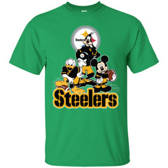 Mickey Mouse Pittsburgh Steelers American Football Nfl Sports Shirt Men Cotton T-Shirt Men Cotton T-Shirt - parenttees