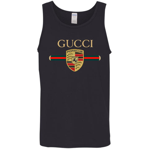 New Gucci Porsche Shirt Men Cotton Tank Black / X-Small Men Cotton Tank - parenttees