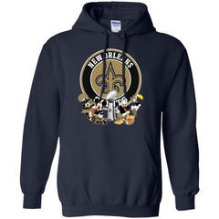 Nfl – New Orleans Saints Super Bowl 2019 Mickey Mouse Minnie Mouse Donald Duck Daisy Duck Football Pullover Hoodie Sweatshirt Pullover Hoodie Sweatshirt - parenttees