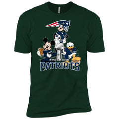 Nfl - New England Patriots Donald Duck Goofy Mickey Mouse Super Bowl 2019 Football Men Short Sleeve T-Shirt Men Short Sleeve T-Shirt - parenttees