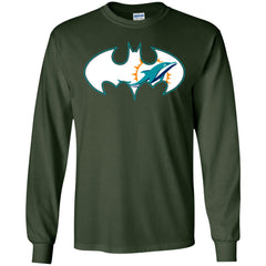 We Are The Miami Dolphins Batman Nfl Mashup Men Long Sleeve Shirt Men Long Sleeve Shirt - parenttees