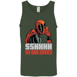 Marvel Deadpool Shhh No One Cares Whisper Men Cotton Tank