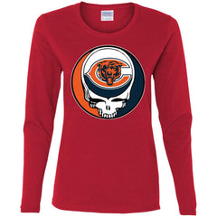 Chicago Bears Grateful Dead Steal Your Face Football Nfl Shirts Women Long Sleeve Shirt Women Long Sleeve Shirt - parenttees