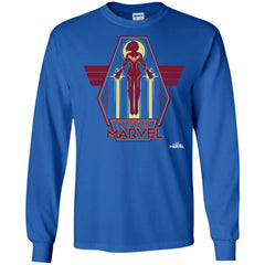 Captain Marvel Red Yellow Flight Powers Men Long Sleeve Shirt Men Long Sleeve Shirt - parenttees