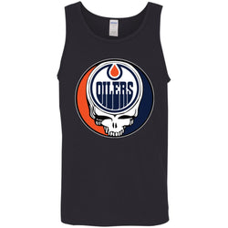 Edmonton Oilers Grateful Dead Steal Your Face Hockey Nhl Shirts Men Cotton Tank