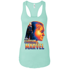 Captain Marvel Bold Sunset Portrait Women Tank Top Women Tank Top - parenttees