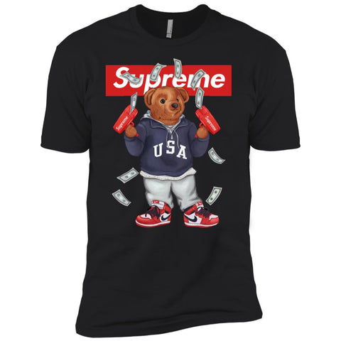 Supreme Bear Hot Trending T-shirt Men Short Sleeve T-Shirt Black / X-Small Men Short Sleeve T-Shirt - parenttees