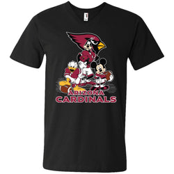 Mickey Mouse Arizona Cardinals American Football Nfl Sports Shirt Men V-Neck T-Shirt