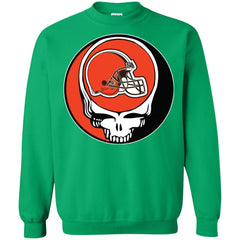 Cleveland Browns Grateful Dead Steal Your Face Football Nfl Shirts Crewneck Pullover Sweatshirt Crewneck Pullover Sweatshirt - parenttees