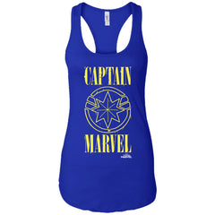 Captain Marvel Yellow Paint Drip Logo Women Tank Top Women Tank Top - parenttees