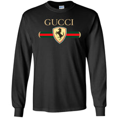 Gucci Ferrari T-shirt Men Long Sleeve Shirt Men Long Sleeve Shirt - parenttees