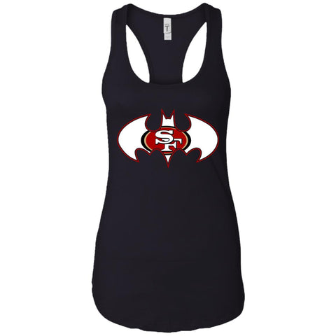 We Are The San Francisco 49ers Batman Nfl Mashup Women Tank Top Black / X-Small Women Tank Top - parenttees