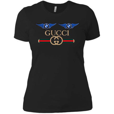 Gucci Bmw Trending T-shirt Women Cotton T-Shirt Black / X-Small Women Cotton T-Shirt - parenttees