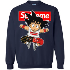 Supreme Dragon Ball Goku T-shirt Crewneck Pullover Sweatshirt Crewneck Pullover Sweatshirt - parenttees