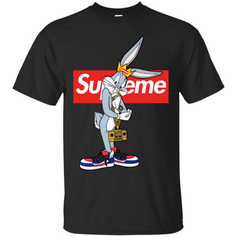 Supreme Rabbit Trending T-shirt Men Cotton T-Shirt Black / S Men Cotton T-Shirt - parenttees