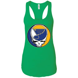 St Louis Blues Grateful Dead Steal Your Face Hockey Nhl Shirts Women Tank Top