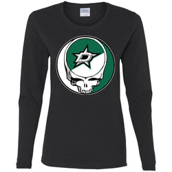 Dallas Stars Grateful Dead Steal Your Face Hockey Nhl Shirts Women Long Sleeve Shirt