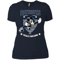 Nfl – New England Patriots Totally Awesome Mickey Mouse Super Bowl 2019 Football Women Cotton T-Shirt Women Cotton T-Shirt - parenttees