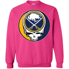 Buffalo Sabres Grateful Dead Steal Your Face Hockey Nhl Shirts Crewneck Pullover Sweatshirt Crewneck Pullover Sweatshirt - parenttees