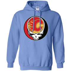 Calgary Flames Grateful Dead Steal Your Face Hockey Nhl Shirts Pullover Hoodie Sweatshirt Pullover Hoodie Sweatshirt - parenttees